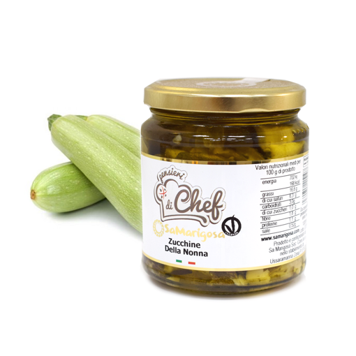 Picture of Sliced courgettes in oil jar 280 gr.