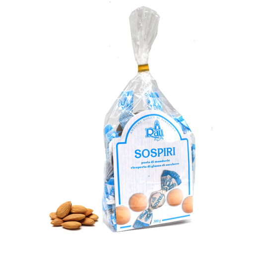 Picture of TRADITIONAL SOSPIRI- INDIVIDUALLY PACKAGED SWEETS gr. 300 bag- RAU