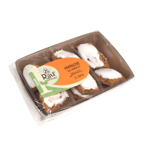 Picture of ORANGE PAPASSINE-TRADITIONAL BISCUITS WITH ALMONDS AND ORANGE  gr. 200- RAU