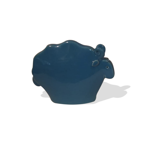 Image sur Ariete azzurro in ceramica