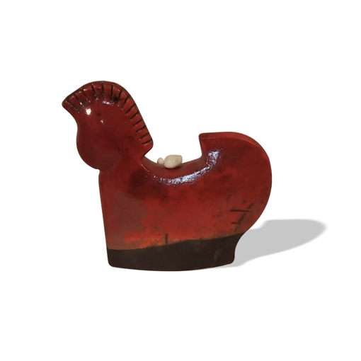 Image sur Cavallino rosso in ceramica