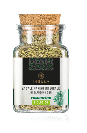 Picture of INSULA SARDINIAN WHOLE SEASALT WITH ORGANIC ROSEMARY - 110 GR. 