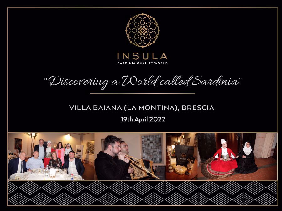 Event "Discovering a World called Sardinia" Villa Baiana (La Montina) Brescia - 19th April 2022