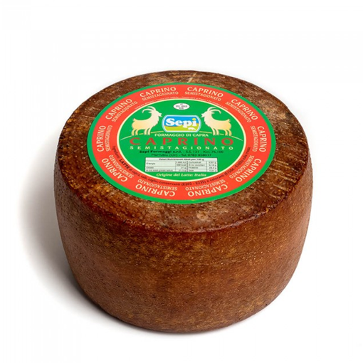 Immagine di FORMAGGIO CAPRINO SEMISTAGIONATO - formaggio di capra stagionato forma kg 3 - 3,3, stagionatura minima 60 giorni