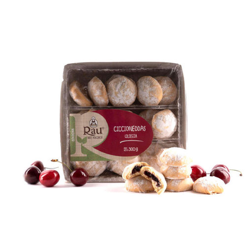 Picture of CICCIONEDDAS FILLED WITH CHERRIES - gr. 300 - RAU SARDO & DOLCE
