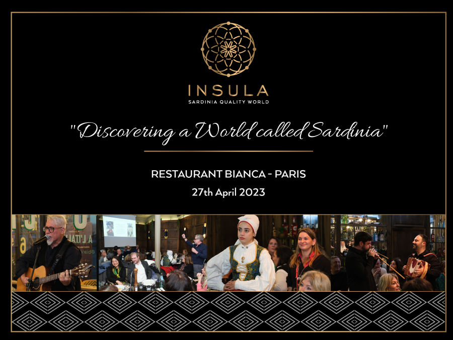 Event "Discovering a World called Sardinia" Restaurant Bianca - Paris 27th Aprile 2023