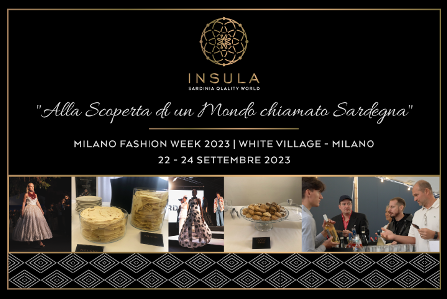 Evento "Alla scoperta di un Mondo chiamato Sardegna" Milano Fashion Week, White Village 22,23,24 Settembre 2023